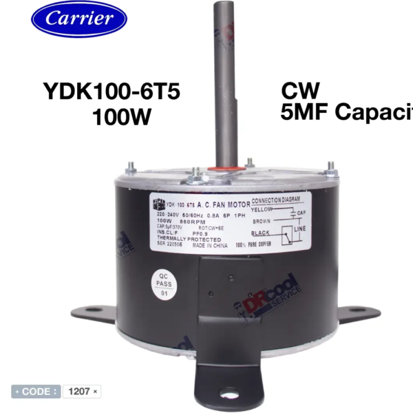 موتور فن کندانسور کولر YDK100-6T5